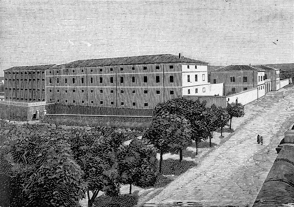 Alghero – Casa di pena (xilografia)
