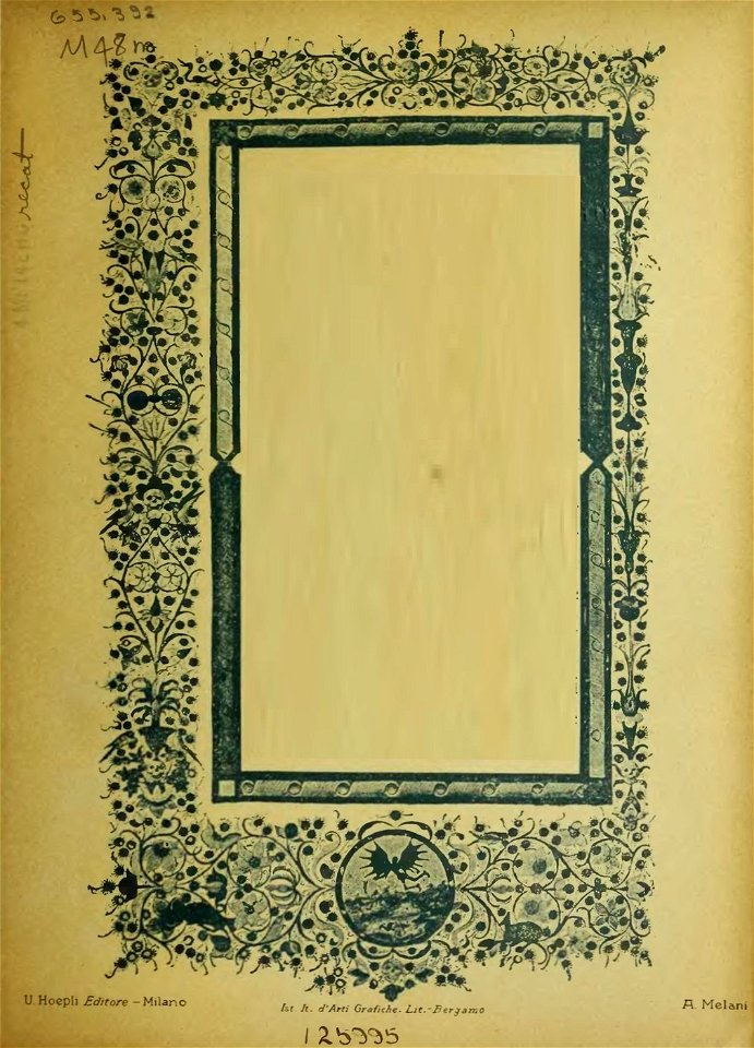 Alfredo Melani, Manuale dell'ornatista 1896 (page 9 crop)
