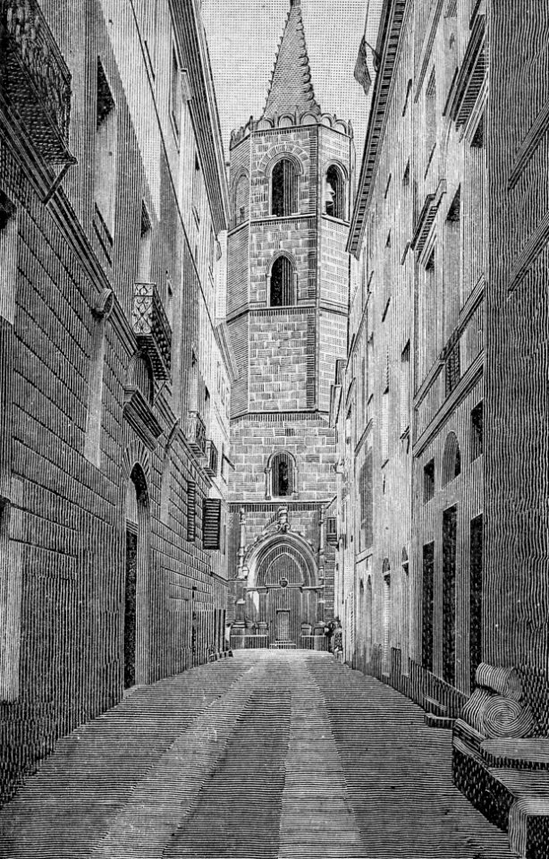 Alghero – La Cattedrale (xilografia)