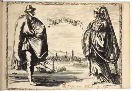 Algiers -Alger- - Costumes des quatre parties du monde, gravés dans la manière de Luycken (1670)