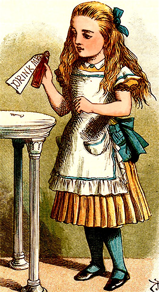 Alice drink me
