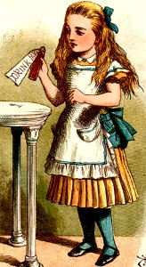 Alice drink me