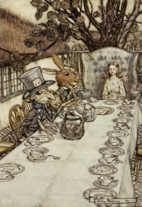 Alice in Wonderland by Arthur Rackham - 08 - A Mad Tea-Party