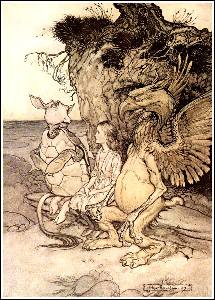 Alice in Wonderland by Arthur Rackham - 13 - That's very curious