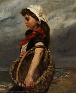Alice Pike Barney - Girl with Basket - 1952.13.33 - Smithsonian American Art Museum
