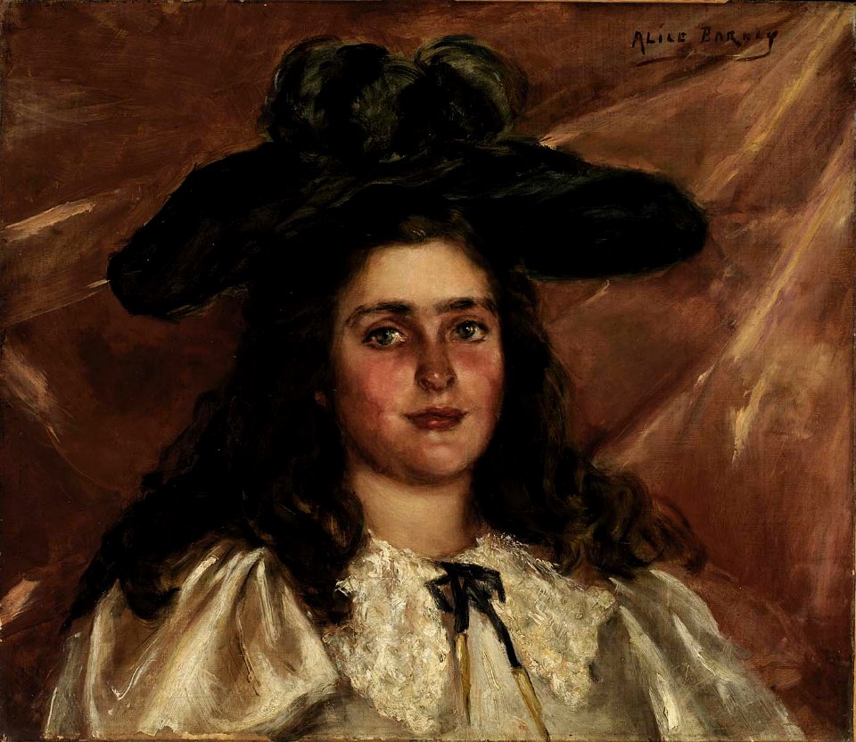 Alice Pike Barney - Laura Alice in Big Hat - 1952.13.42 - Smithsonian American Art Museum