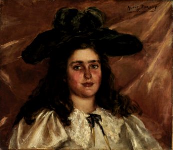 Alice Pike Barney - Laura Alice in Big Hat - 1952.13.42 - Smithsonian American Art Museum
