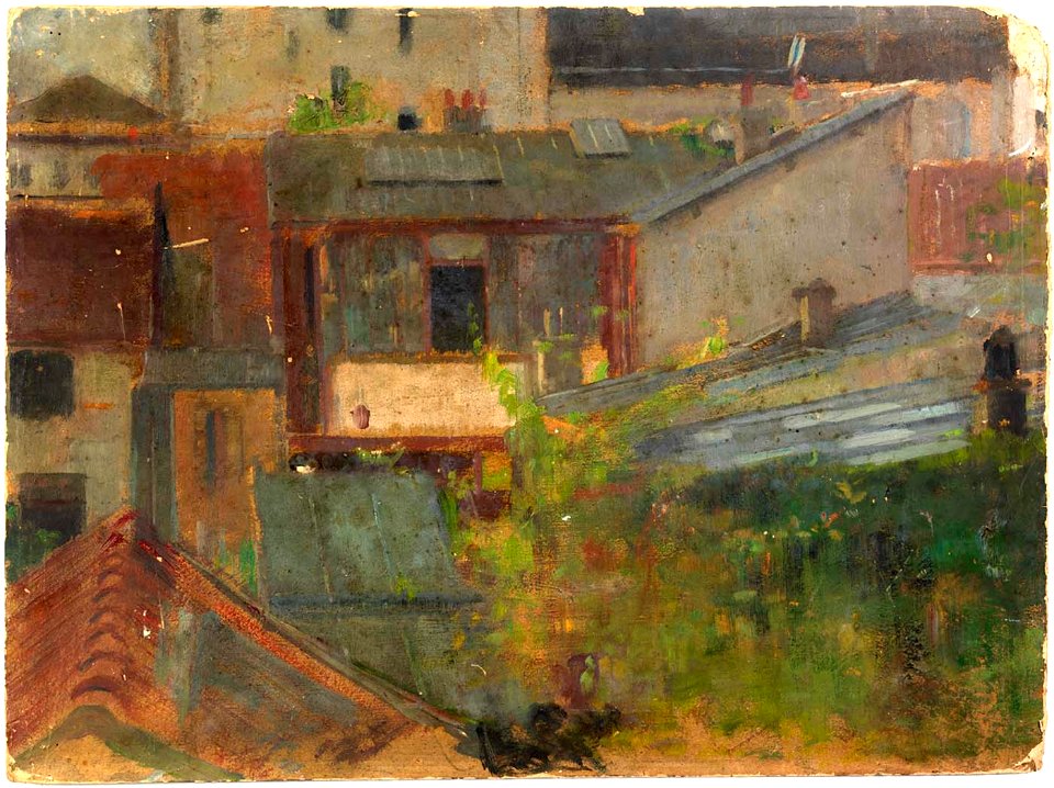 Alice Pike Barney - Rooftops - 1976.153.29B - Smithsonian American Art Museum