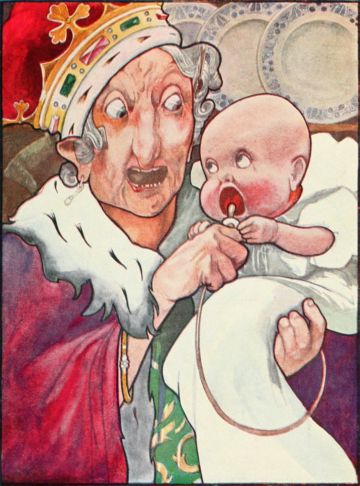 Alice's Adventures in Wonderland - Carroll, Robinson - S103 - She began nursing her child again, singing a sort of lullaby to it
