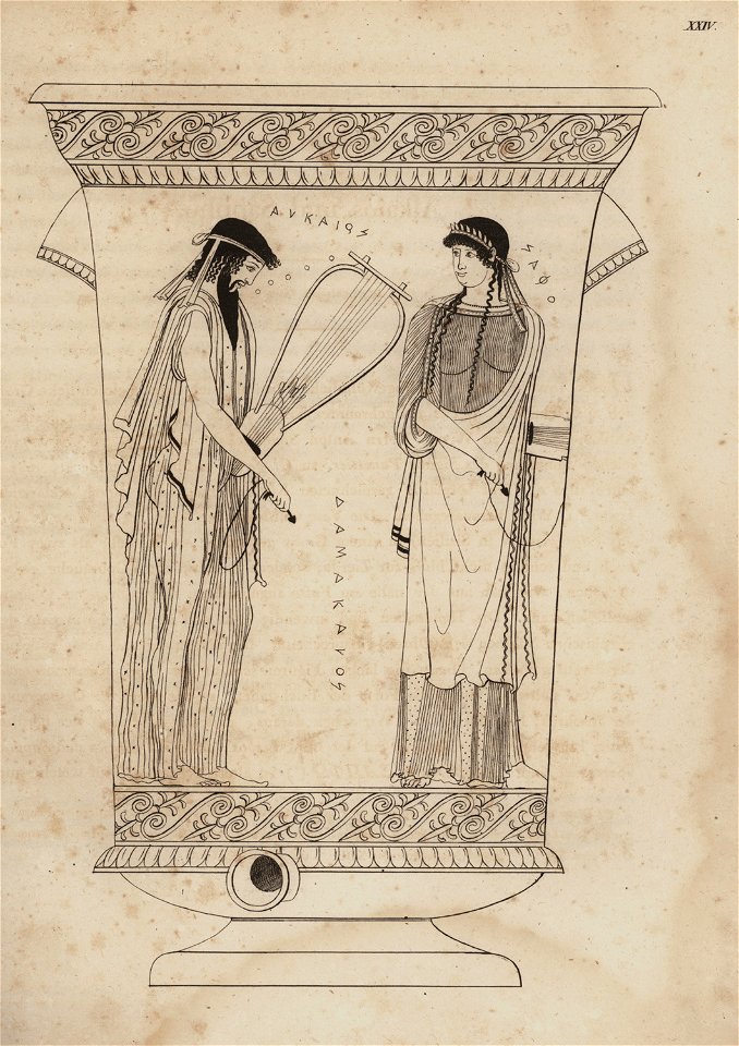 Alkaios und Sappho - Horner Johann Jakob - 1831