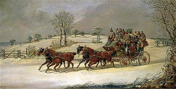 Alken - The Ipswich to London Mail Coach (c.1840)