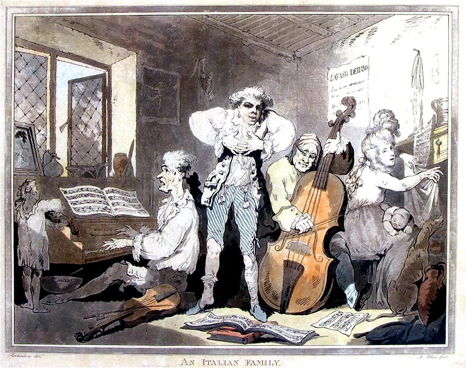 Alken after Rowlandson An Italian Family