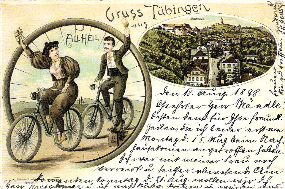 All Heil Gruss aus Tübingen (PK Lautz & Isenbeck Darmstadt 1898 TPk216)
