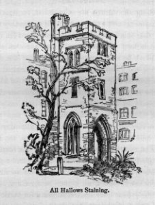 All Hallows Staining - Walks in London, Augustus Hare, 1878
