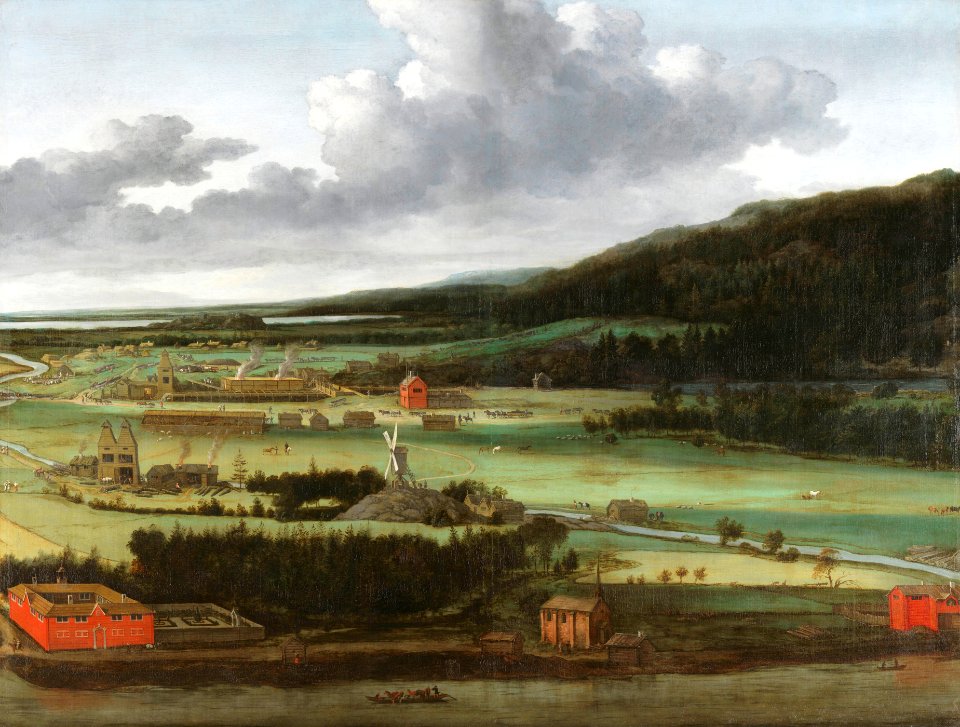 Allaert van Everdingen - De geschutgieterij van Hendrik Trip in Julita Bruk in Zweden - SK-A-1510 - Rijksmuseum
