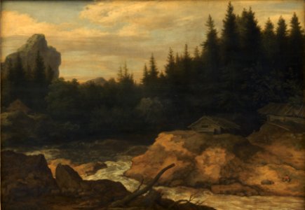 Allaert van Everdingen - The River in the Pine Forest - KMS385 - Statens Museum for Kunst