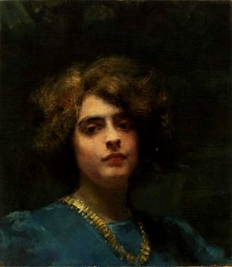 Alice Pike Barney - The Necklace - 1951.14.77 - Smithsonian American Art Museum