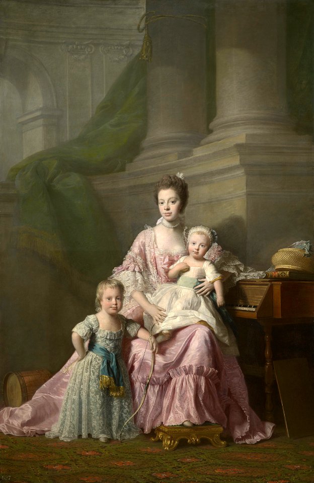 Allan Ramsay (1713-84) - Queen Charlotte (1744-1818) with her two Eldest Sons - RCIN 404922 - Royal Collection