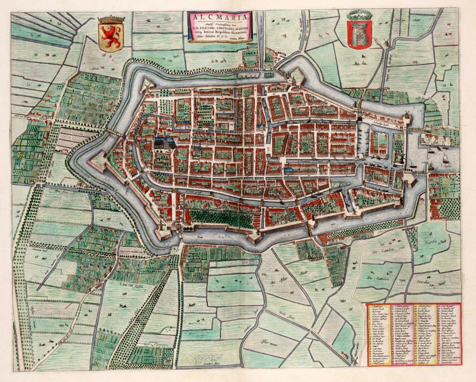 Alkmaar - Alcmaria (Atlas van Loon)
