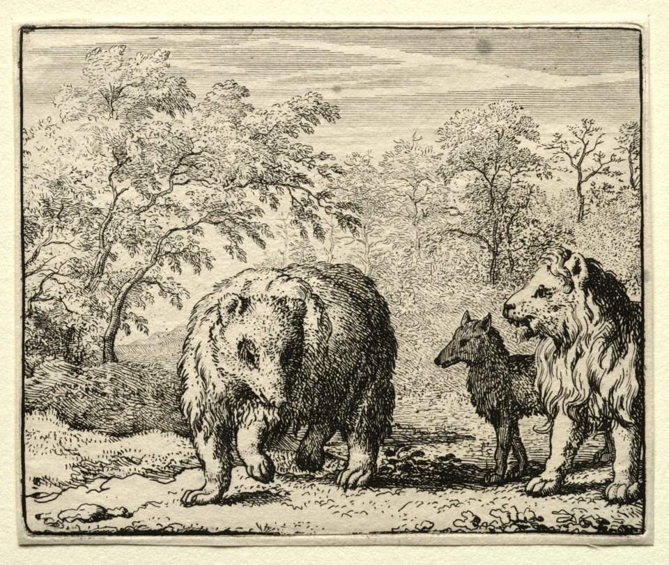 Allart van Everdingen (Dutch, 1621-1675) - Reynard the Fox, The Freeing of the Wolf and the Bear - 1982.179.39 - Cleveland Museum of Art