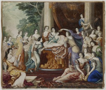 Allegori över kung Karl XIIs födelsedag (Andreas von Behn) - Nationalmuseum - 38875
