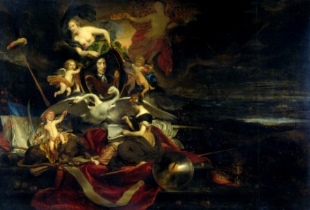 Allegorie op de tocht naar Chatham (1667) met een portret van Cornelis de Witt Rijksmuseum SK-A-1432