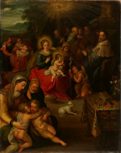 Allegorie op het Christuskind als het lam Gods Rijksmuseum SK-A-111. Free illustration for personal and commercial use.