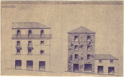 Allargamento di via Roma (Bazzani) 01 - prospetti
