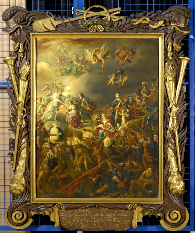 Allegorie op de vredestijd onder stadhouder Willem II Rijksmuseum SK-A-1995