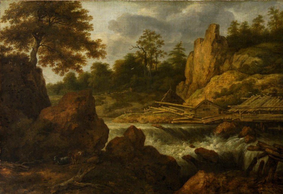 Allart van Everdingen - Landschaft mit Sägemühle - GG 480 - Kunsthistorisches Museum