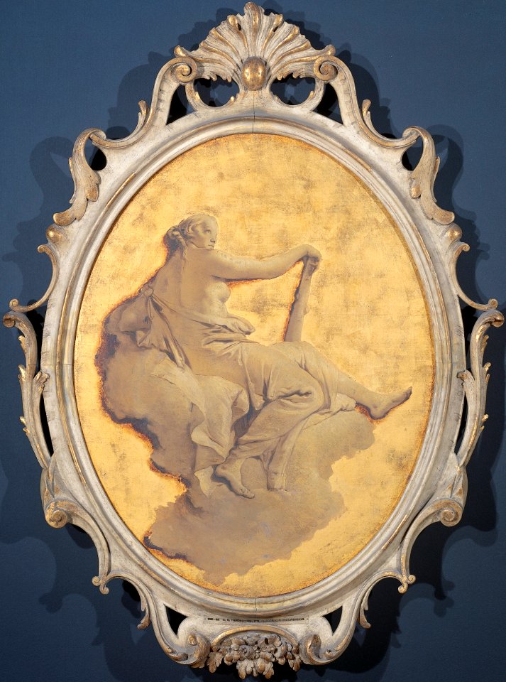 Allegorische vrouwenfiguur met een knots (wellicht Kracht) Rijksmuseum SK-A-3437