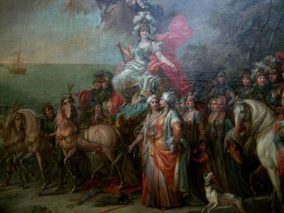 Allegory of Catherine II's Victory over the Turks (Torelli) detail 02