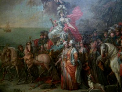 Allegory of Catherine II's Victory over the Turks (Torelli) detail 02