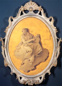 Allegorische vrouwenfiguur met een schild of spiegel (wellicht Voorzichtigheid) Rijksmuseum SK-A-3438