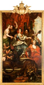 Allegori över konung Karl XIs fredliga regeringr (David Klöcker Ehrenstrahl) - Nationalmuseum - 174872
