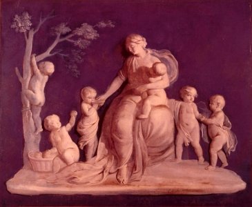 Allegorische voorstelling van een vrouw met putti Centraal Museum 2357