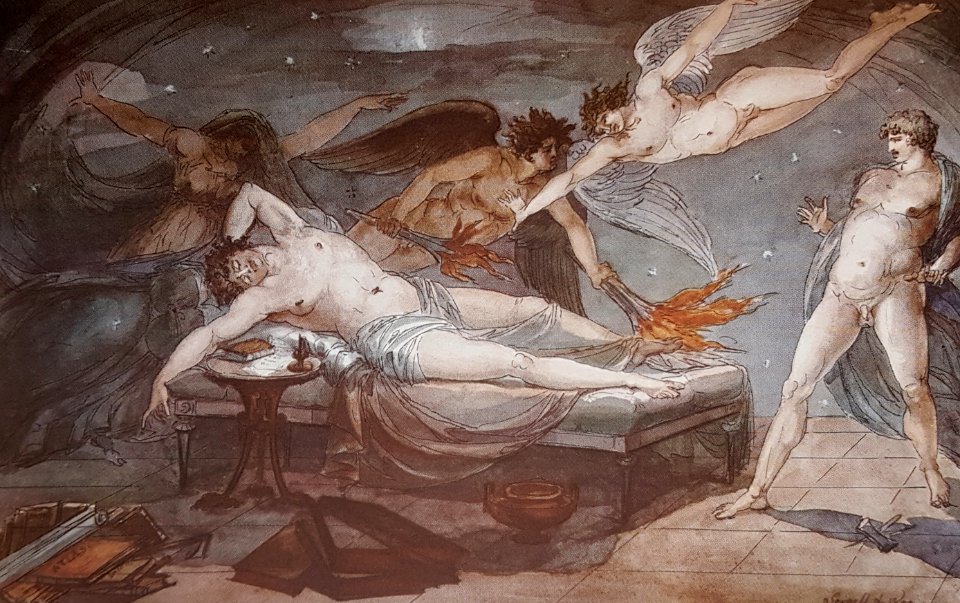 Allegorisk komposition 1800 x Johan Tobias Sergel