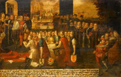 Allegorie op de tirannie van de hertog van Alva in de Nederlanden Rijksmuseum SK-C-1551. Free illustration for personal and commercial use.