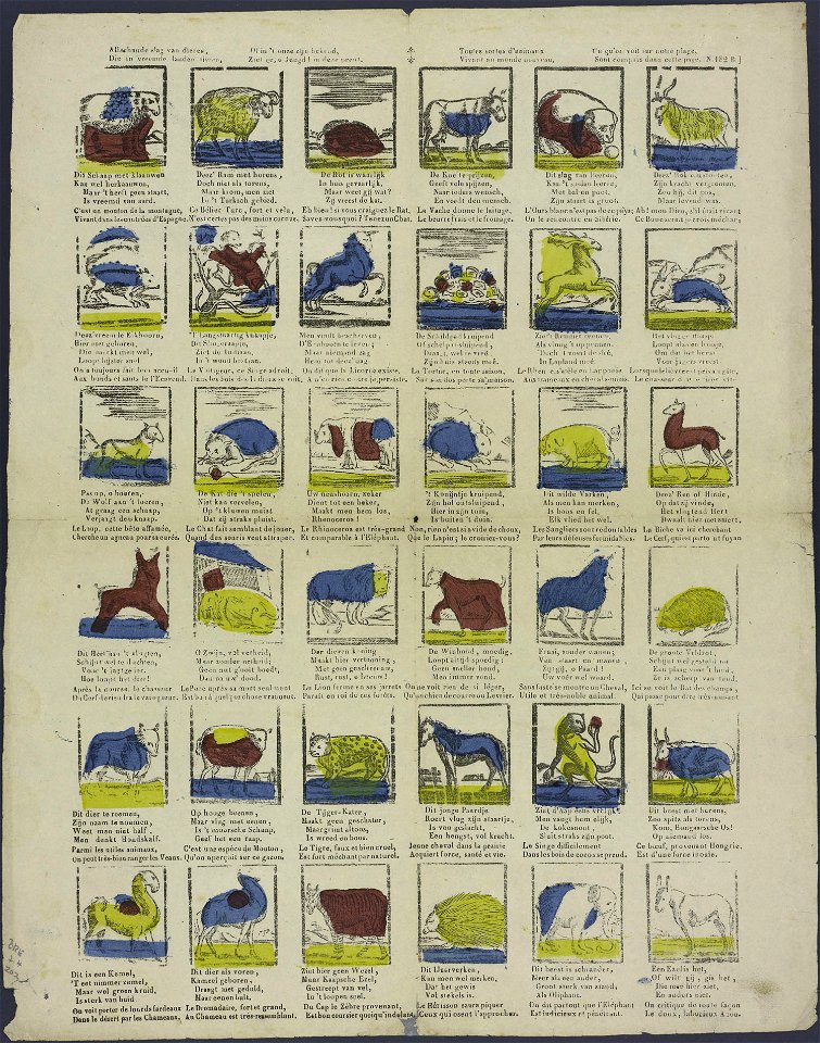 Allerhande slag van dieren-Catchpenny print-Borms 0276