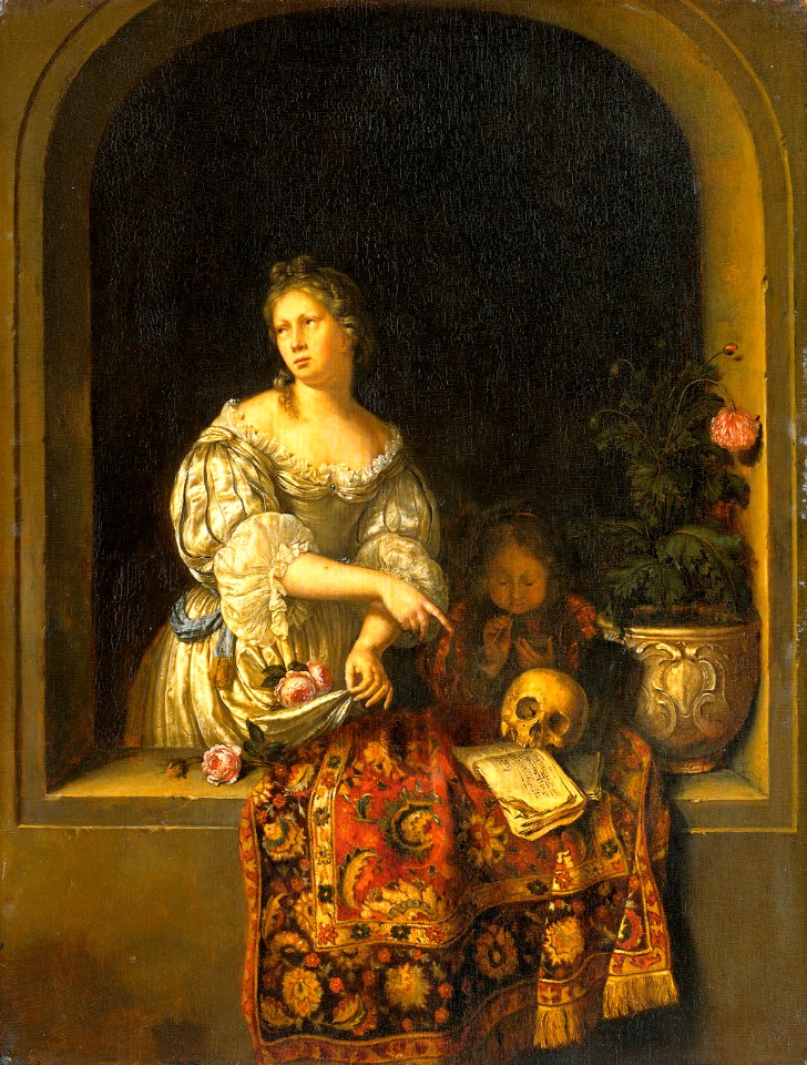 Allegorie op de vergankelijkheid Rijksmuseum SK-A-263