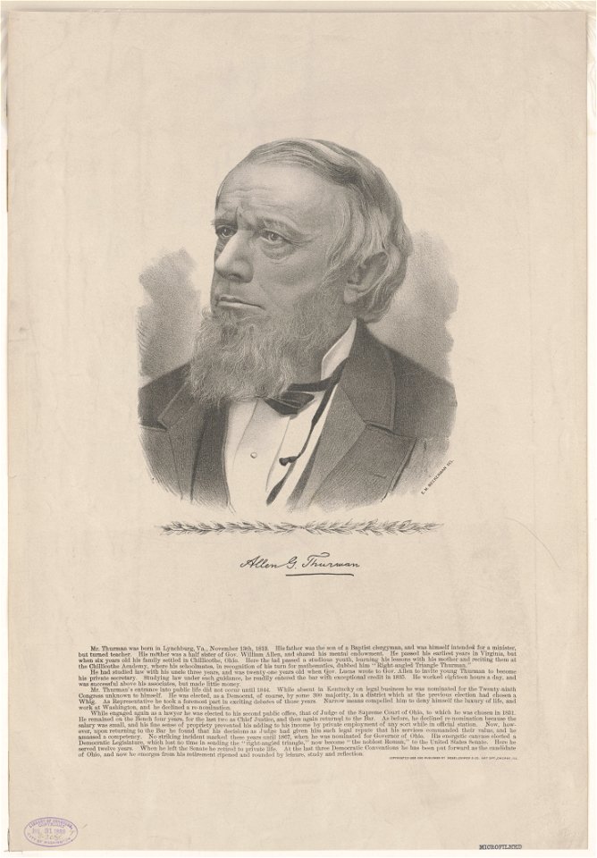 Allen G. Thurman LCCN2003677780