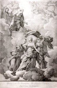Allegory of Elizabeth Alexeievna's death by anonim (1826)