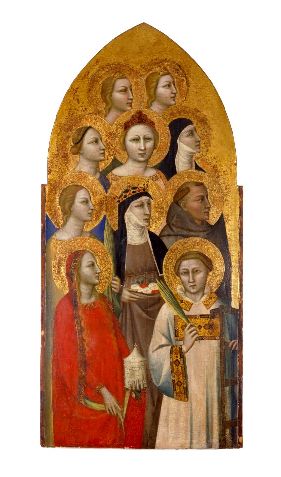 Allegretto Nuzi - Saints and Angels - 44.568 - Museum of Fine Arts