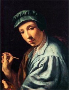 Self-portrait by Alessandro Allori. Free illustration for personal and commercial use.