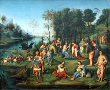 Allégorie de la cour d'Isabelle d'Este, Costa (Louvre INV 255) 01