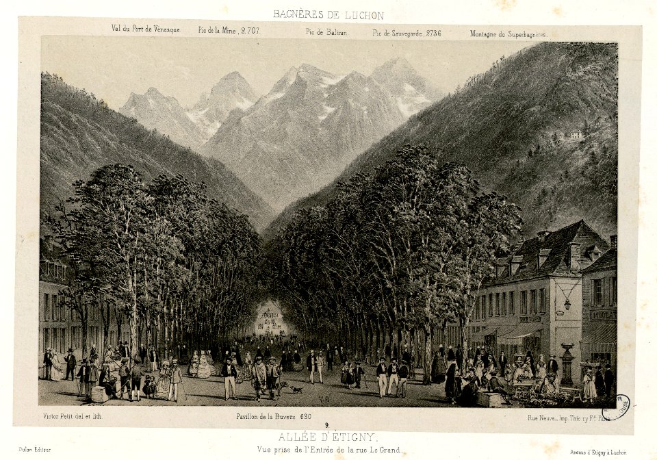 Allée d'Etigny - Vue prise de l'Entrée de la rue Le Grand - Fonds Ancely - B315556101 A PETIT 1 011