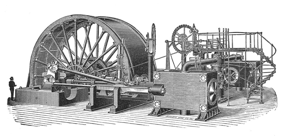 Allis hoisting engine (New Catechism of the Steam Engine, 1904)