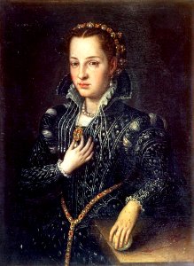Allori Agnolo Detto Bronzino (bottega) - Lucrezia de' Medici - Galleria Palatina