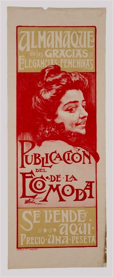 Almanaque de las gracias y elegancias féminas. Publicación del eco de la moda