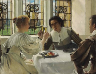 Laura Theresa Alma-Tadema - The pledge (1904)
